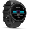 Смарт-часы GARMIN FENIX 8 – 47 мм, AMOLED, сланцево-серые с черным силиконовым ремешком 010-02904-00