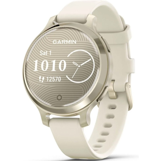 Смарт-часы GARMIN LILY 2 ACTIVE лунное золото с силиконовым ремешком цвета слоновой кости 010-02891-00